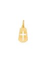 Pingente Placa Vazada de Cruz - 00 - 10mm x 24mm - 0.74gr
