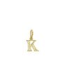 Pingente Letra K - 00 - 7mm x 15mm - 0.28gr