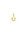 Pingente Letra O - 00 - 8mm x 15mm - 0.26gr