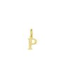 Pingente Letra P - 00 - 7mm x 15mm - 0.24gr