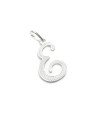 Pingente Letra E Reticulada - G1 - 12mm x 29mm - 0.79gr