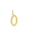 Pingente Letra O Reticulada - 00 - 11mm x 29mm - 0.61gr