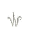 Pingente Letra W Reticulada - G1 - 25mm x 26mm - 1.41gr