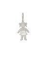 Pingente de Menina Dupla - G1 - 13mm x 30mm - 1.60gr