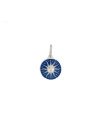 Pingente Sol Mistico com Resina Azul - G3 - 11mm x 11mm - 0.93gr