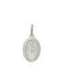Pingente Oval Sant.Babara - G1 - 18mm x 25mm - 2.34gr