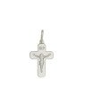 Pingente Cruz Lisa com Cristo - G1 - 14mm x 28mm - 1.15gr