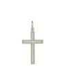 Pingente Cruz Estampada Lisa - G1 - 16mm x 34mm - 1.12gr