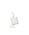 Pingente Quadrado Liso - G3 - 12mm x 24mm - 1.30gr