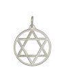 Pingente Estrela de Davi (Estrela Estampada) Vazada - G1 - 30mm x 41mm - 3.24gr