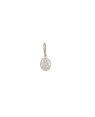 Pingente AG Nossa Sra. Aparecida 8x6 Borda Lisa  - G5 - 6mm x 15mm - 0.36gr
