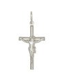 Pingente Cruz com Cristo Estampado - G1 - 21mm x 40mm - 1.89gr