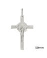 Pingente Cruz com Cristo Detalhe Redondo - G1 - 32mm x 57mm - 4.32gr