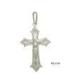 Pingente Cruz Portuguesa com Cristo - G1 - 27mm x 52mm - 4.19gr