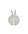 Pingente Cara Metade Best Friends - G1 - 20mm x 28mm - 2.90gr