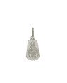 Pingente AG Placa Nossa Sra das Gracas (Verso Oracao) - G1 - 10mm x 23mm - 0.96gr