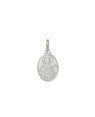 Pingente AG Oval Santa Terezinha 15X11 - G1 - 15mm x 23mm - 1.26gr
