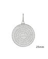 Pingente AG Medalha 25mm Ave Maria (Portugues) - G1 - 25mm x 34mm - 2.67gr