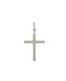 Pingente AG Cruz c/ Corda no Centro 23mm - G3 - 16mm x 30mm - 0.74gr