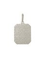 Pingente AG Placa c/ Oracao Pai Nosso 23x19mm - G1 - 19mm x 34mm - 3.70gr