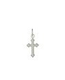 Pingente AG Cruz Portuguesa Picotado 15mm - G5 - 10mm x 22mm - 0.45gr