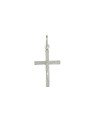 Pingente AG Cruz Chapa Peq c/ Cristo Invertido Baixo Relevo - G3 - 14mm x 28mm - 0.78gr