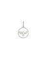 Pingente AG Redondo Vaz c/ Espirito Santo 12mm - G3 - 12mm x 20mm - 0.63gr