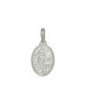 Pingente AG Medalha Oval c/ N.S. Fatima 20X14mm - G1 - 14mm x 30mm - 2.37gr