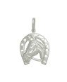 Pingente AG Cavalo c/ Ferradura 25mm  - G1 - 23mm x 38mm - 3.76gr
