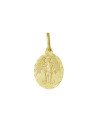 Pingente Santo Expedito Diamantada - Oval - 00 - 15mm x 30mm - 2.09gr
