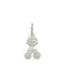 Pingente AG Menino Reticulado c/ Bicicleta  - G1 - 13mm x 30mm - 1.49gr
