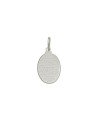 Pingente AG Oval 17mm c/ Oracao Ave Maria - G1 - 13mm x 25mm - 2.02gr