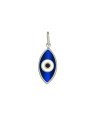 Pingente AG Olho Grego (Azul Escuro/Branco/Preto) - G3 - 10mm x 28mm - 1.39gr