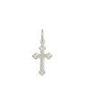 Pingente AG Cruz c/ Detalhes Picotado Nas Pontas - G3 - 12mm x 26mm - 0.58gr