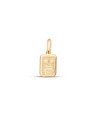 Pingente Placa Diamantada N.S Aparecida (SEM RODIO) - 00 - 13mm x 27mm - 2.14gr