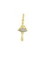 Pingente Bailarina 20mm c/ Rodio - 00 - 11mm x 28mm - 0.56gr