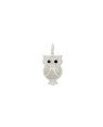 Pingente AG Coruja Reticulada c/ Resina  - G3 - 10mm x 23mm - 1.12gr