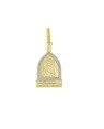 Pingente Mae Rainha 20mm c/ Rodio - 00 - 13mm x 28mm - 1.60gr