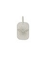 Pingente AG Placa Diamantada Espirito Santo  - G1 - 13mm x 27mm - 2.60gr