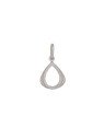 Pingente AG Gota Vazada Reticulada 13mm  - G3 - 12mm x 22mm - 0.61gr