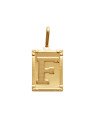 Pingente Retangulo Letra "F"  - 00 - 20mm x 42mm - 3.80gr