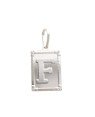 Pingente AG Retangulo Letra  "F"  - G1 - 20mm x 42mm - 3.39gr