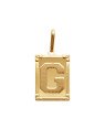 Pingente Retangulo Letra "G"  - 00 - 20mm x 42mm - 4.00gr