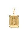 Pingente Retangulo Letra "H"  - 00 - 20mm x 42mm - 4.00gr
