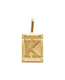 Pingente Retangulo Letra "k"  - 00 - 20mm x 42mm - 4.00gr