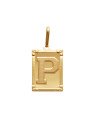 Pingente Retangulo Letra "P"  - 00 - 20mm x 42mm - 3.80gr
