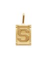 Pingente Retangulo Letra "S"  - 00 - 20mm x 42mm - 3.97gr