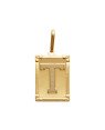 Pingente Retangulo Letra "T"  - 00 - 20mm x 42mm - 3.90gr