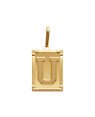 Pingente Retangulo Letra "U"  - 00 - 20mm x 42mm - 4.00gr