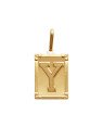 Pingente Retangulo Letra "Y"  - 00 - 20mm x 42mm - 3.97gr